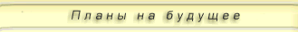 Планы на будущее